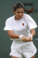 EMMA RADUCANU at Practice and Media Sessions Ahead of Wimbledon in London 06/28/2025