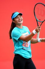 EMMA RADUCANU at Practice Session Ahead of HSBC Championships in London 06/08/2025