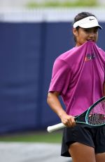 EMMA RADUCANU at Practice Session at Lexus Eastbourne Open in Eastbourne 06/25/2025