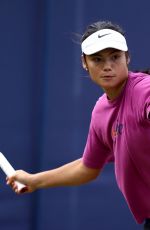 EMMA RADUCANU at Practice Session at Lexus Eastbourne Open in Eastbourne 06/25/2025
