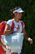 EMMA RADUCANU at Practice Session Before Wimbledon in London 06/27/2025