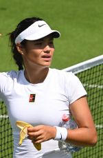EMMA RADUCANU at Practice Session Before Wimbledon in London 06/27/2025