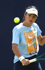 EMMA RADUCANU at Practice Session Prior to HSBC Championships in London 06/06/2025