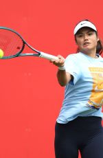 EMMA RADUCANU at Practice Session Prior to HSBC Championships in London 06/06/2025