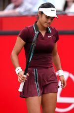 EMMA RADUCANU at Quarterfinal of HSBC Championships in London 06/13/2025