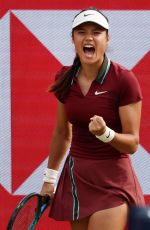 EMMA RADUCANU at Quarterfinal of HSBC Championships in London 06/13/2025