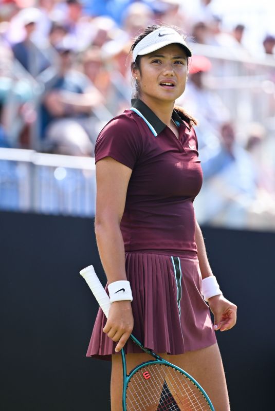 EMMA RADUCANU at Second Round of Lexus Eastbourne Open in Eastbourne 06/25/2025