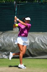 EMMA RADUCANU at Sunday Practice Session at Wimbledon in London 06/29/2025