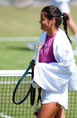 EMMA RADUCANU at Sunday Practice Session at Wimbledon in London 06/29/2025