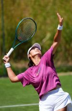 EMMA RADUCANU at Sunday Practice Session at Wimbledon in London 06/29/2025