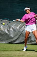 EMMA RADUCANU at Sunday Practice Session at Wimbledon in London 06/29/2025