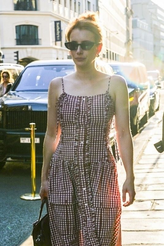 EMMA ROBERTS Arrives at Her Hotel in Paris 06/28/2025