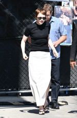EMMA STONE Arrives at Jimmy Kimmel LIVE in Hollywood 06/2/2025