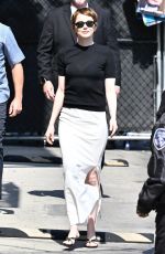 EMMA STONE Arrives at Jimmy Kimmel LIVE in Hollywood 06/2/2025