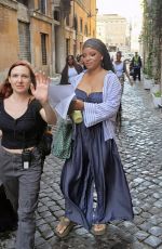 HALLE BAILEY Out and About in Rome 06/26/2025