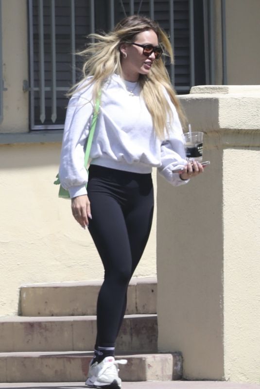 HILARY DUFF Out and About in Los Angeles 06/04/2025