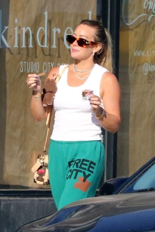 HILARY DUFF Out for Ice Cream in Los Angeles 06/08/2025