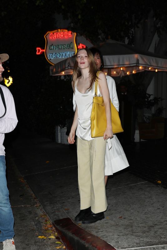 HUNTER SCHAFER Night Out with a Friend at Chateau Marmont 06/17/2025
