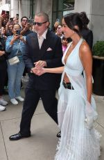 INES DE RAMON and Brad Pitt Hading to F1 Premiere in New York 06/16/2025