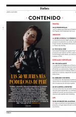 ISABELA MERCED in Forbes Peru, June 2025