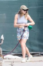 JOEY KING Walks Her Dogs Out in Los Angeles 05/13/2025