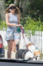 JOEY KING Walks Her Dogs Out in Los Angeles 05/13/2025
