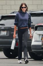 KAIA GERBER Laves a Cycling Gym in Los Angeles 06/04/2025