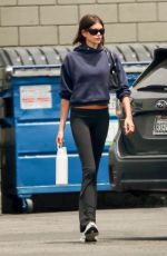 KAIA GERBER Laves a Cycling Gym in Los Angeles 06/04/2025