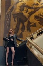 KAREN GILLAN in a Short Skirt Out in New York 06/13/2025