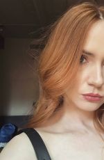 KAREN GILLAN in a Short Skirt Out in New York 06/13/2025
