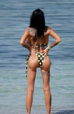 KATIE PRICE in a Polka Dot Bikini at a Beach in Ibiza 06/21/2025
