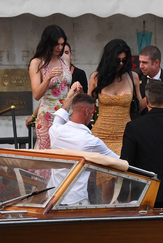 KENDALL and KYLE JENNER Board a Water Taxi en Route to Jeff Bezos Pre-wedding Dinner in Venice 06/26/2025