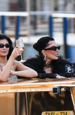 KENDALL and KYLIE JENNER Outside Hotel Gritti in Venice 06/28/2025