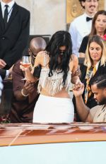 KENDALL and KYLIE JENNER Outside Hotel Gritti in Venice 06/28/2025
