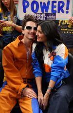 KYLIE JENNER and Timothee Chalamet at Game 6 of NBA Eastern Conference Finals in Indianapolis 05/31/2025
