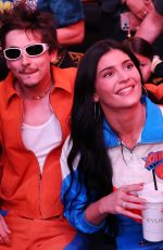 KYLIE JENNER and Timothee Chalamet at Game 6 of NBA Eastern Conference Finals in Indianapolis 05/31/2025
