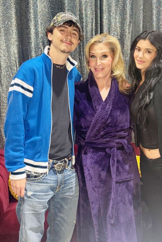 KYLIE JENNER and Timothee Chalamet Visit Broadway Cast of Oh, Mary! in New York City 05/30/2025
