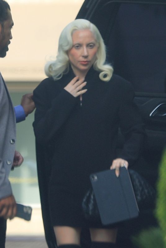LADY GAGA Arrives at a Business Meeting in Beverly Hills 06/13/2025