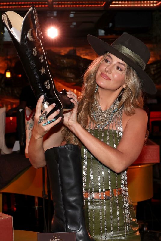 LAINEY WILSON at Golden West Boots launch at Lainey Wilson