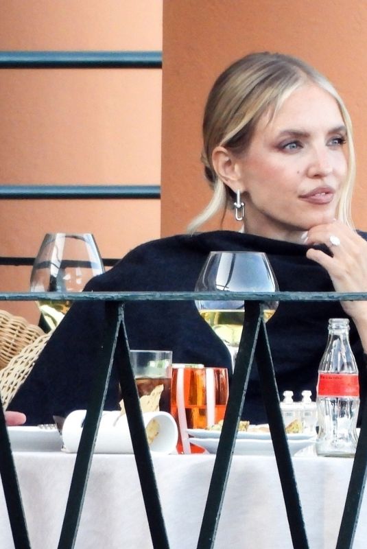 LEONIE HANNE and Alexandre Galievsky at a Dinner in Portofino 06/24/2025