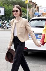 LILY COLLINS and Charlie Mcdowell Arrives at Italian Open in Rome 05/11/2025