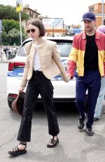 LILY COLLINS and Charlie Mcdowell Arrives at Italian Open in Rome 05/11/2025