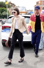 LILY COLLINS and Charlie Mcdowell Arrives at Italian Open in Rome 05/11/2025