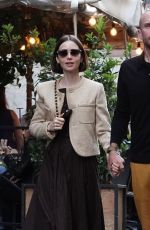 LILY COLLINS and Charlie Mcdowell Out in Rome 05/14/2025