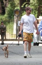 LILY COLLINS and Charlie Mcdowell Out in Villa Borghese Park in Rome 05/15/2025