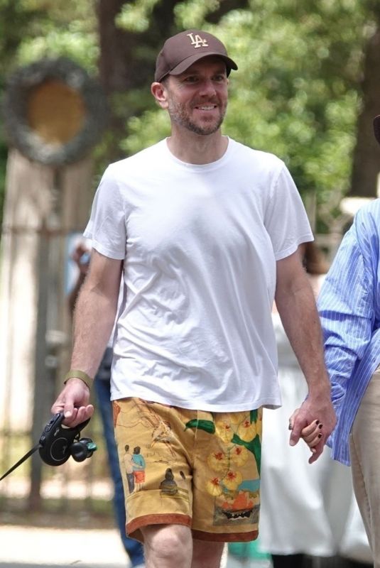 LILY COLLINS and Charlie Mcdowell Out in Villa Borghese Park in Rome 05/15/2025
