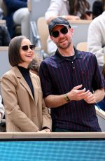 LILY COLLINS at French Open at Roland Garros in Paris 06/08/2025
