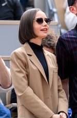 LILY COLLINS at French Open at Roland Garros in Paris 06/08/2025