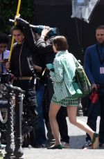 LILY COLLINS Filming for Emily in Paris in Rome 05/11/2025