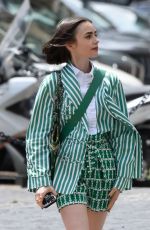 LILY COLLINS Filming for Emily in Paris in Rome 05/11/2025